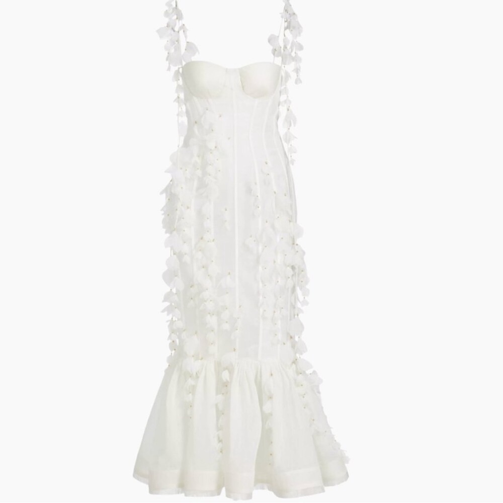 Zimmermann White Floral Appliqué Dress - Picture 2 of 6